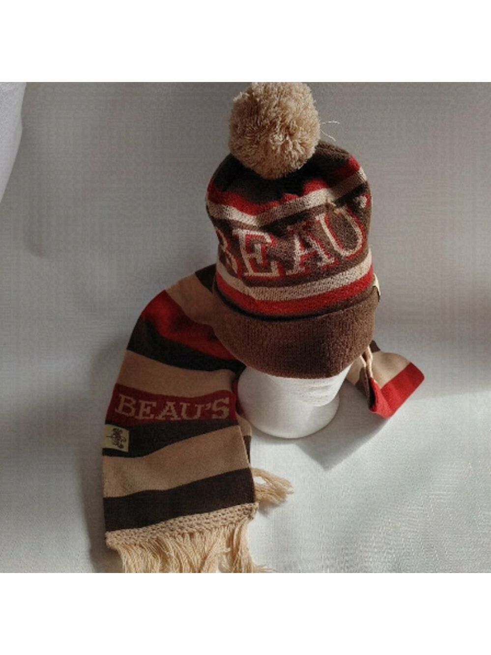 RARE Beaus Brewery Toque and Scarf Set Matching